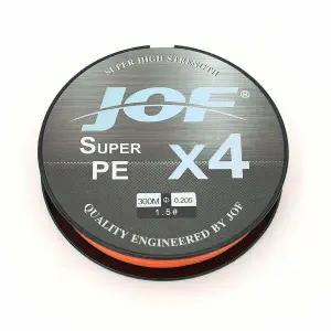 JOF 4합사라인 PE 낚싯줄 1.5호 300m 오렌지