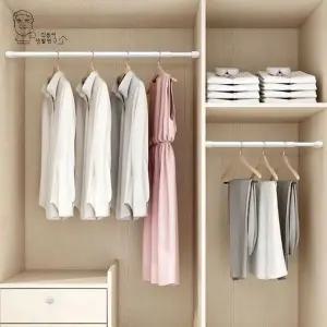 길이조절 압축봉 4가지 사이즈 커튼봉 옷걸이봉 옷장행거 행거 (WFK63CO)