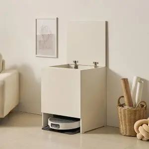 [다오름][착불배송] 다경 E0목재 LPM 헤드업 로봇청소기 수납장 로봇청소기장