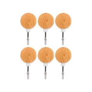 우드부착행거 바둑알디자인 벽면부착 우드바둑알행거 (WFJ73VO)