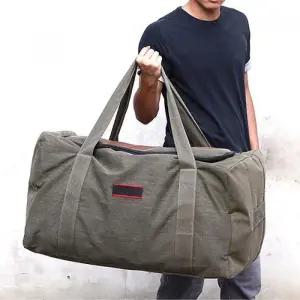 [라일리] Rly 캔버스 캠핑 장거리 여행용 트래블 토트백