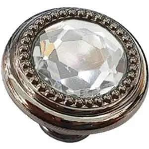 엔틱 유리 손잡이 블랙펄 40mm 크리스탈 가구 소품 장식형 수납장 (WFJ6CUA)