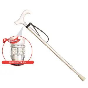 [Royal Cane] 로얄케인 크리스탈 고급형 여성용 지팡이 - 조절식