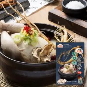 명품본가 하림올품 제주 표고버섯 인삼 왕뿌리 고품격 삼계탕 밀키트 (650G2마리입)