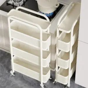 트롤리 수납장 다용도 거실 슬림 틈새 폭좁은 바퀴 (WFJ6E0B)