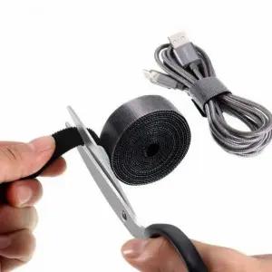 TC 컴퓨터 케이블 전선 정리 잘라쓰는 찍찍이 케이블타이 (WFJ7000)