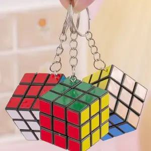 작은열쇠고리 귀여운 소형 3cm 휴대용 큐브키홀더 3단 (WFJ752N)