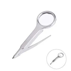 UC-CP197휴대용 미니 핀셋 돋보기 집게 비즈공예 확대 휴대용돋보기