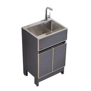 소형 싱크대 사무실 세탁실 사각싱크볼 싱크볼 야외 사각 주방 다용도 기본형 길이75