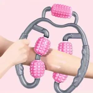 마사지 근육 바디 다리 경추 스트레칭 5롤 지압롤 기 LW 목 지압 롤링