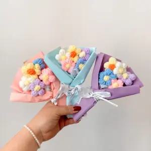 꽃다발 유치원 입학식 뜨개꽃다발 전시회 학예회 3color 졸업식