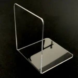 지지대 투명 아크릴 L자형 책꽂이 북엔드 책상책꽂이 책상위책꽂이