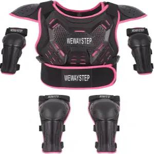 더트 바이크 갑옷 - 자전거 및 오프로드 라이딩을 위한 가슴 보호대 무릎 팔꿈치 패드가 있는 모터크로스