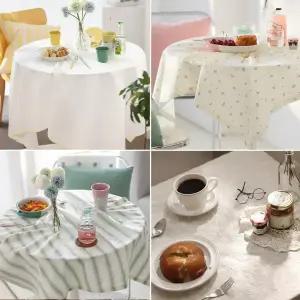 주방데코 꿀팁 테이블커버 테이블보 면 레이스 방수 식탁보 매트 러너