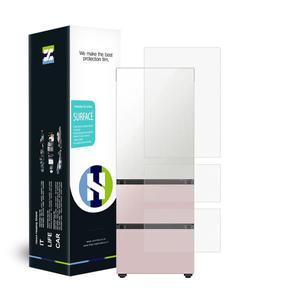[Healing Shield]삼성 냉장고 비스포크 김치플러스 3도어 RQ33R743232 무광 외부보호필름 세트