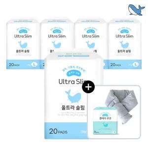 춤추는고래 대용량 생리대 대형 20P X 5팩 /100매