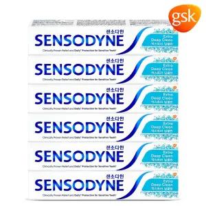 센소다인 엑스트라 딥클린 치약 120g 6개