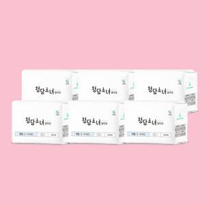 청담소녀 대나무 탑시트 오리지널 생리대 대형 14P X 6팩