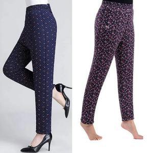 여성 겨울 꽃무늬 기모바지 데일리 몸빼 융털 방풍 패딩 바지 허리 벤딩 팬츠