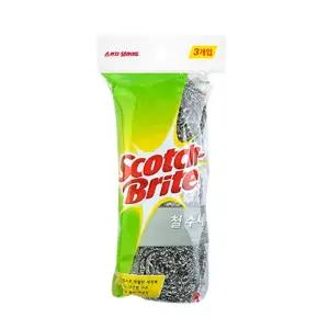 3M 철수세미 45g 3개입/주방/수세미/은사/쇠수세미/은색/반짝이/식당/부엌/설거지/싱크대/씽크대/식기/그릇