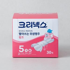 크리넥스 빨아쓰는위생행주 핑크 30매점보
