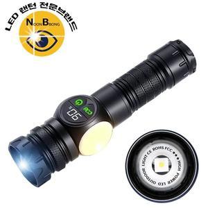 LED 손전등 줌 서치 라이트 충전식 야외 후레쉬 랜턴 (WFH04OX)