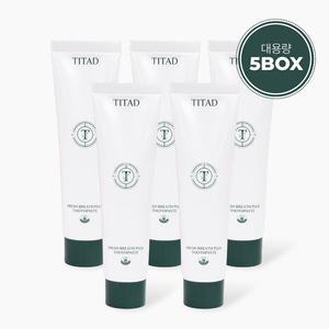 대용량 티타드 프레시 브레스 플러스 치약 180g 구취제거 불소치약 5개