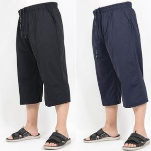 빅사이즈8부바지 W1331 기능성 스판 허리40~54인치