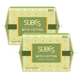 유기농 순면커버 위드코튼 생리대 2팩 골라담기 / 중형 대형 슈퍼롱 오버나이트 팬티라이너 롱