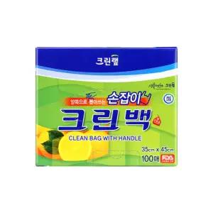 LL 크린? 손잡이 크린백 35cm X 45cm (100매) ( 위생백 비닐봉지 주방일회용품