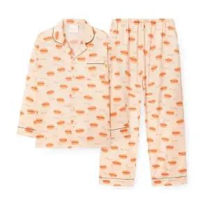 [오르시떼](센텀시티점)남성 G009 뉴욕핫도그 긴소매 파자마 세트