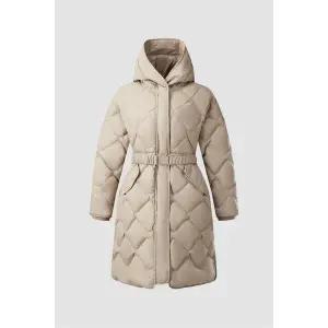 [코오롱스포츠](대구신세계) 여성 경량 벨티드 롱 다운 TVJDW24512BEI