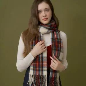 [엘르](의정부점) 팔레트 롱 체크 머플러 SE54MP301