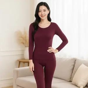 [TRY]여성 내복 폴리 기모내의 여상하세트 택1 기모원단 보온 겨울