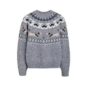 [JJ지고트](신세계 사우스시티)퍼피 노르딕 자카드 니트 GRBN1PO271