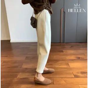 [헬렌] 겨울 캐주얼 편안한 밴딩 기모 바지 팬츠 키노기모팬츠 O-644