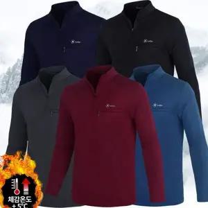 남자 기모 티셔츠 데 베이직 간절기 남성 기모 티셔츠 겨울 집업 아웃도어 운동복 낚시 골프 등산