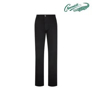 [크로커다일] 겨울 솔리드 블랙 기모 데님 팬츠 CDAA8PT9507