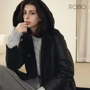 [ROBO] 로보 25FW 싱글 롱 후드 무스탕