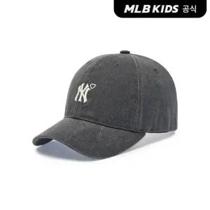 [MLB키즈공식]26N 여아 하트 스트릿 루키 볼캡 NY (Charcoal Grey)7FCPH016N-50CGS