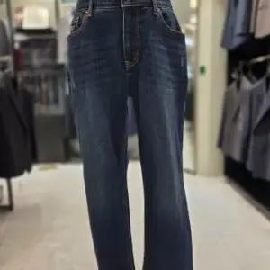 [파렌하이트]남성 가을 다크블루 슬림핏 기모 데님 팬츠 FLSF51