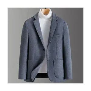 야무치 남자 데일리룩 정장자켓 모직 정장 칼라 코트 가을 겨울 캐주얼 KUK4