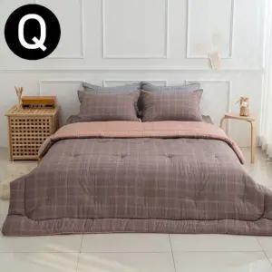 베이직체크 차렵 마이크로모달 이불 베개커버세트 퀸 (WFJR0HZ)