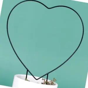 하트형 식물 지지대 화초 받침대 묘목 용기 화단 장식용 지원대 (WFK6B02)