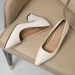 여성 정장구두 레더 펌프스 하이힐 WFHZVSQ