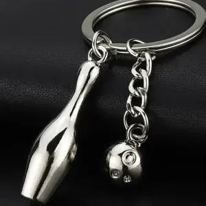 기념품운동키링 동호회 차키 정교한 고급진외관 볼링핀키홀더 볼링 (WFJ73XV)