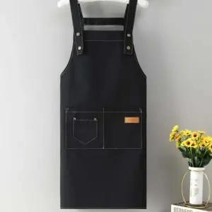 앞치마 카페 어린이집 바리스타 캔버스 주방 공방 (WFJ6ZPH)