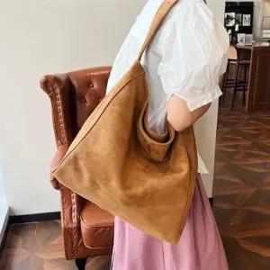 여성 빅사이즈 스웨이드 숄더백 데일리 가방 (WFK5NNC)