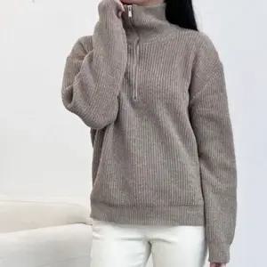 긴팔 방한 티 스타일 여자 여성 봄 가을 겨울 반집업 (KYR-WFGBOZ7)