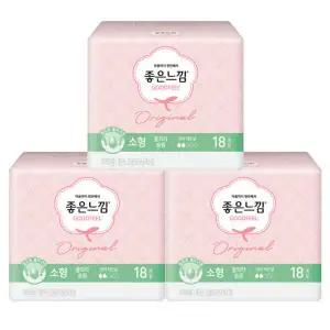생리대 소형 18매 X 3팩좋은느낌 오리지널